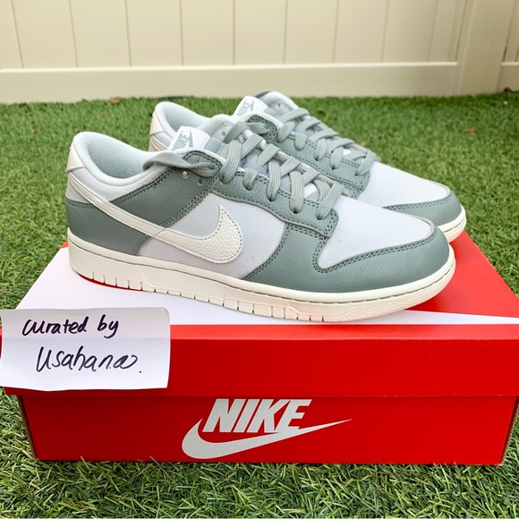Nike Shoes - Nike Dunk low Mica Green white shoes